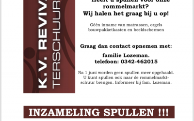 Zaterdag 8 juni, rommelmarkt Revival!
