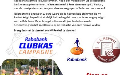 Rabo clubsupport start morgen!