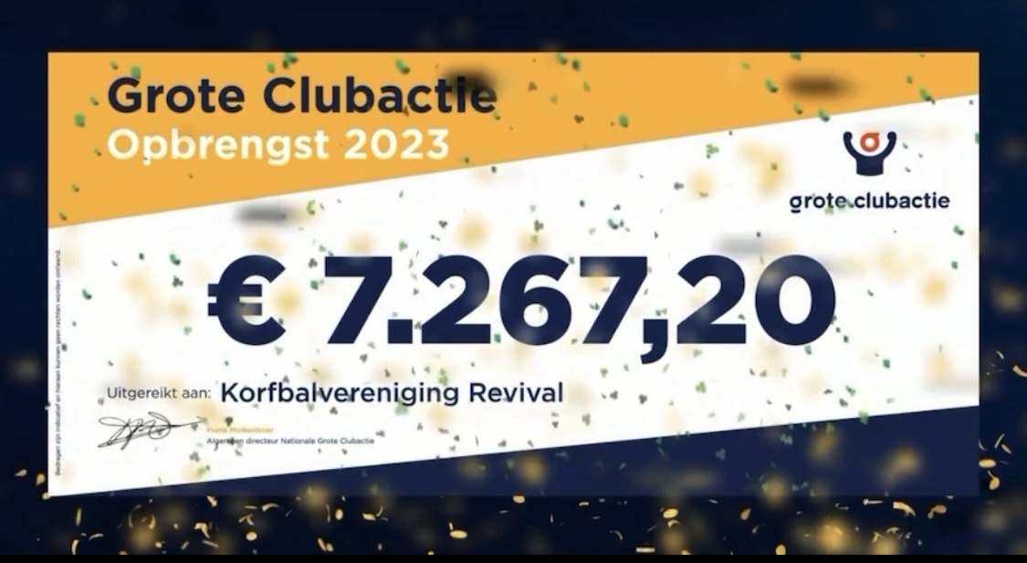 Opbrengst Grote Clubactie | K.V. Revival