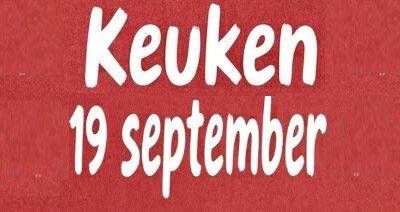 Zaterdag 19 sep keuken pas open om 12:30 uur. Vrijwilligers gezocht!